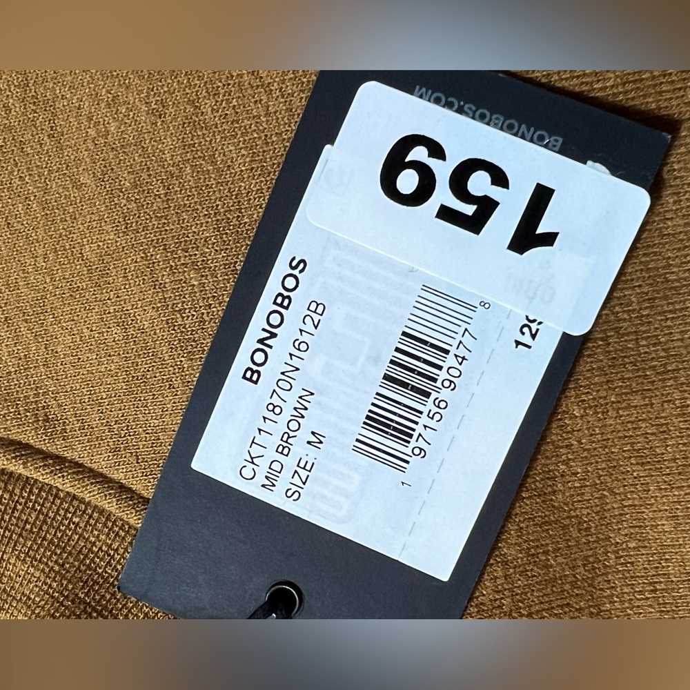 Bonobos Geoffrey Giraffe Sweatshirt Crewneck men’s medium Brown "Toys R Us Kid" - Picture 12 of 12